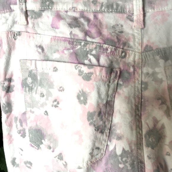 SZ 6 NWOT SOFT PRINT Gloria Vanderbilt Amanda GREAT SUMMER PANTS. LINEN LOOK - Picture 7 of 7